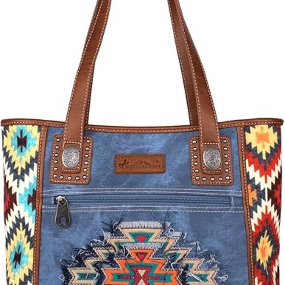 Montana West Embroidered Aztec Tote Bag - Picture 2 of 5